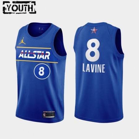 Dres Chicago Bulls Zach LaVine 8 2021 All-Star Jordan Brand Plava Swingman - Dječji
